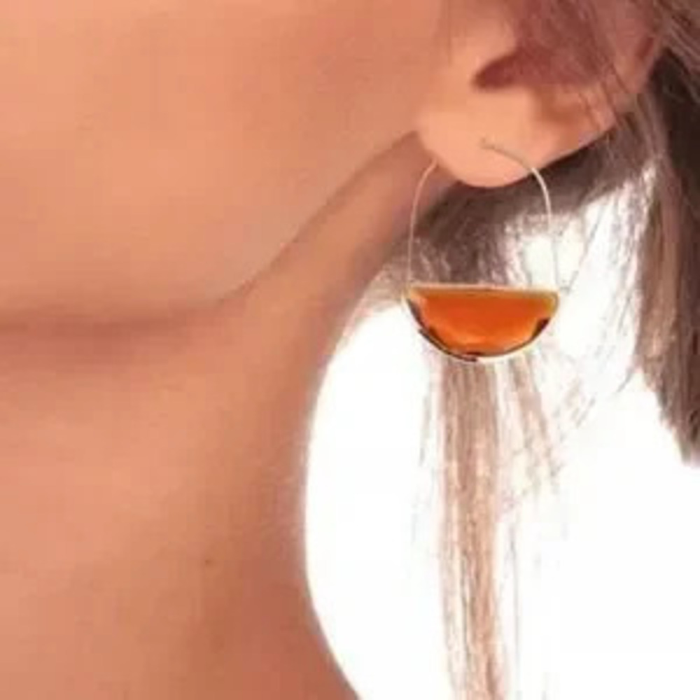 Crystal hoop Earrings N1433